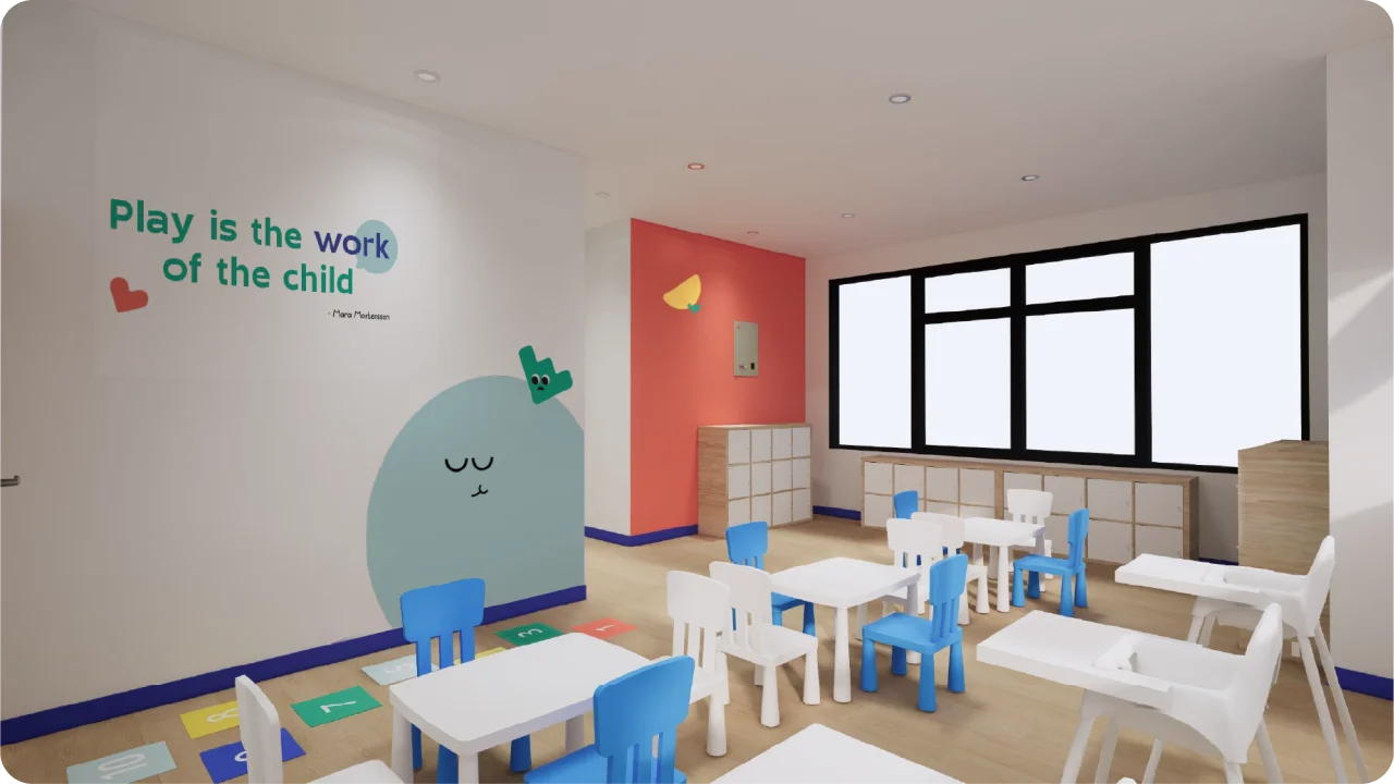 Safe and Secure Daycare in 2nd Floor